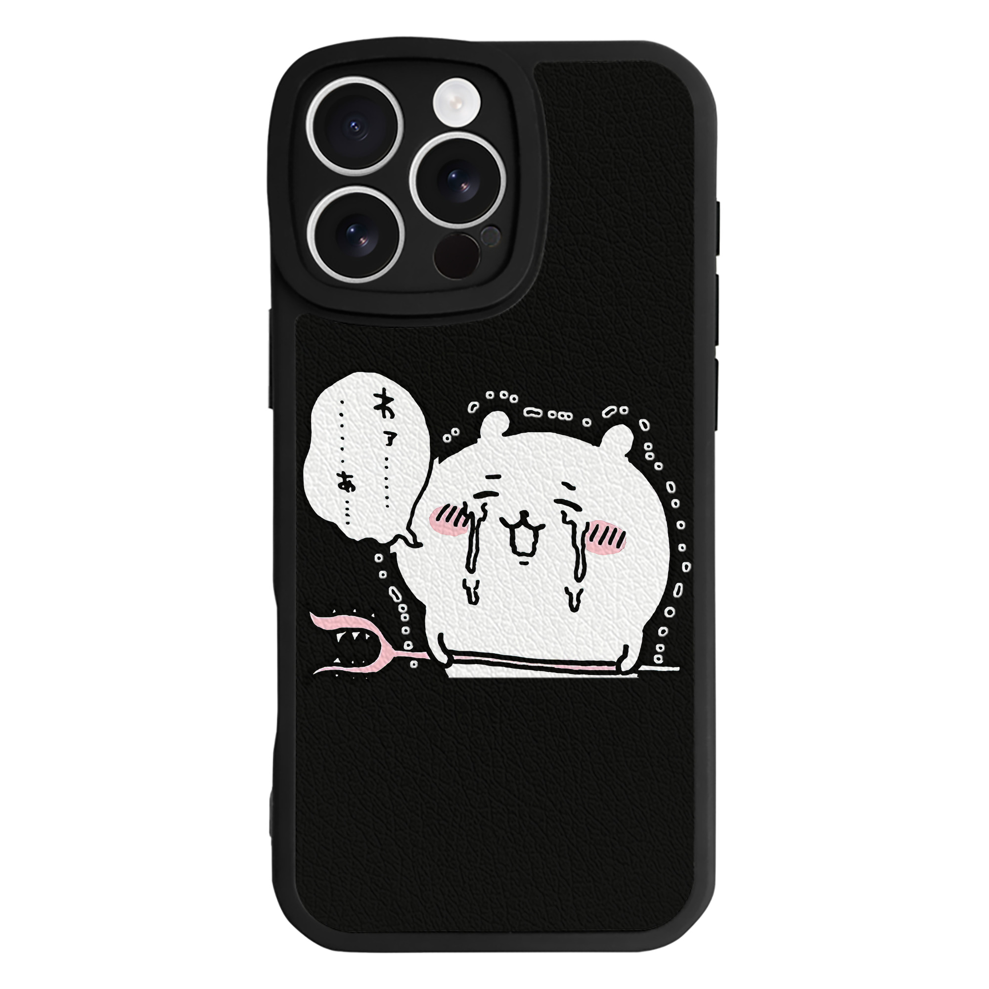 （画像用） ちいかわ ちいかわ Chii-kawa chiikawa 【iPhone 16シリーズ対応】シリコンスマホケース（レザー調） 材質：シリコン